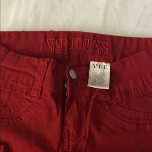 VIP red jeans size 3/4